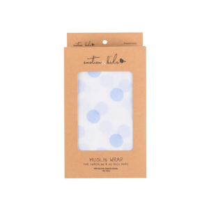 Emotion + Kids - Muslin Wrap: Blue Spots