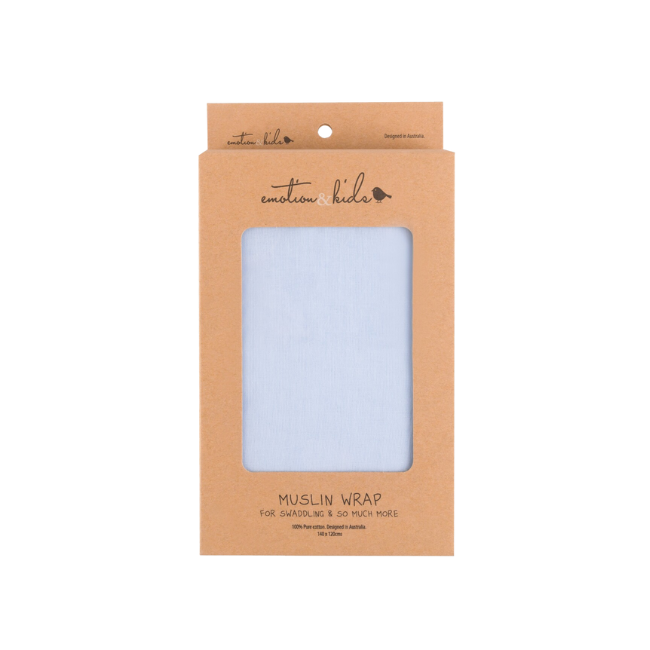 Emotion + Kids – Muslin Wrap_ blue