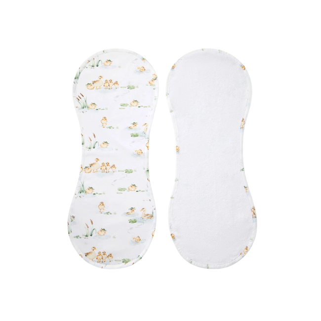 snuggle hunny Organic Cotton Burp Cloth duck pond