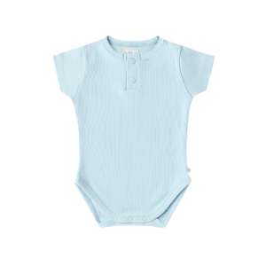 Snuggle Hunny - Organic Bodysuit: Baby Blue