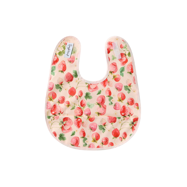 snuggle hunny snuggle bib strawberry