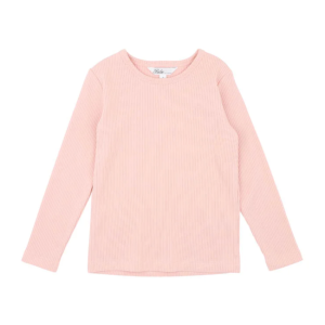 Bebe - Emmy: Long Sleeve Rib Tee Dusty Rose