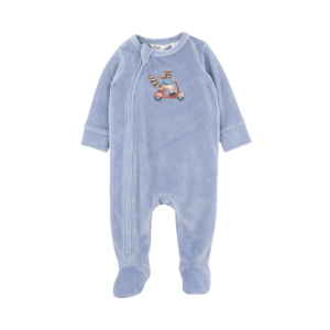 Bebe - Alvin: Velour Zip Onesie