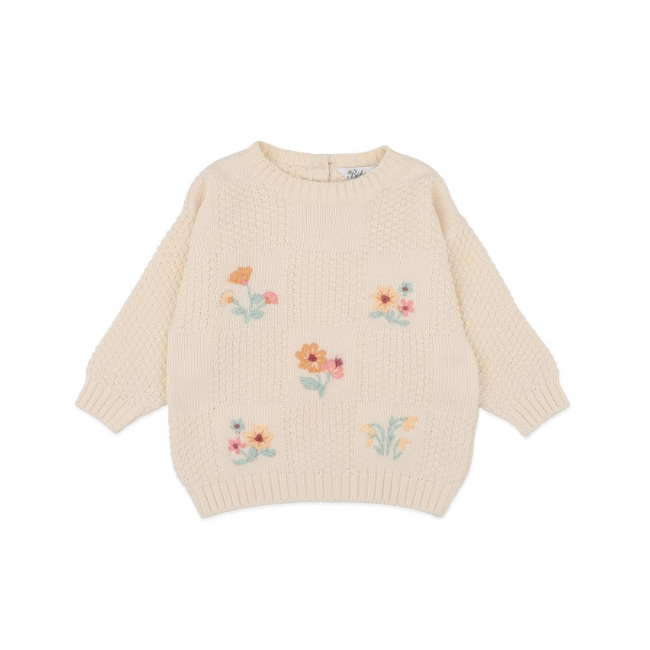 Bebe – Fern_ Hand Embroidered Organic Jumper Bebe – Fern_ Hand Embroidered Organic Jumper