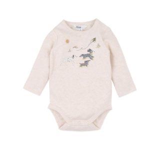Bebe - Otto: Dog Organic Long Sleeve Bodysuit