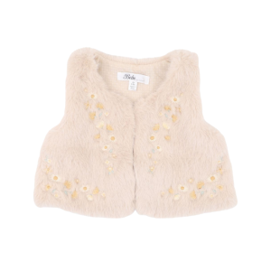 Bebe - Winnie: Embroidered Faux Fur Vest