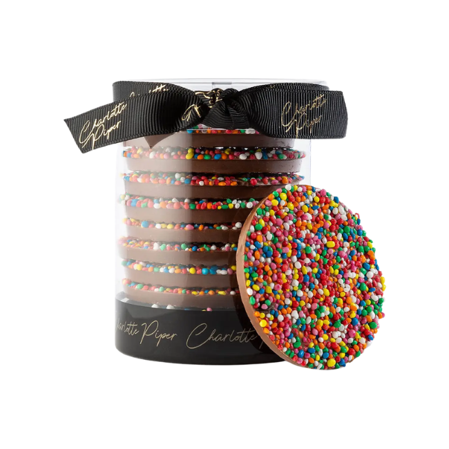 Charlotte Piper - Milk Chocolate Sprinkle Discs 120g