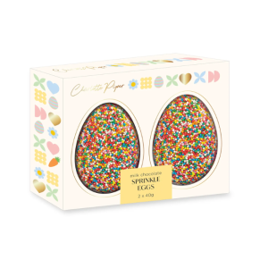 Charlotte Piper - Easter Box: Milk Chocolate Small Hollow Eggs 40g each 2 Pack