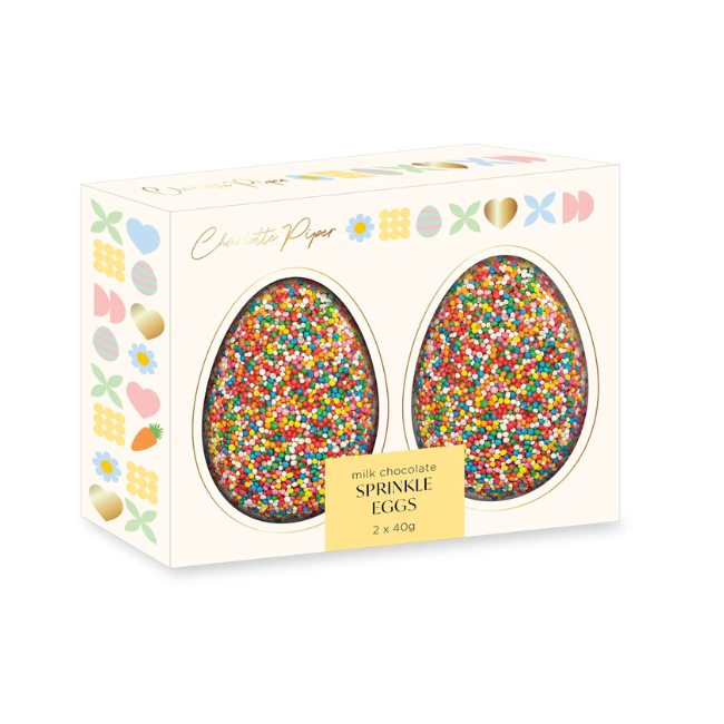Charlotte Piper - Small Hollow 40g Each Egg Sprinkle 2 Pack Milk