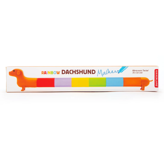 KIKKERLAND Rainbow Dachshund Markers