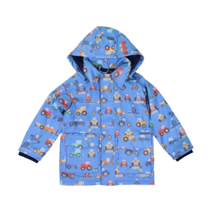 Korango - Polar Fleece Lined Raincoat Farm Machine Raincoat: Blue