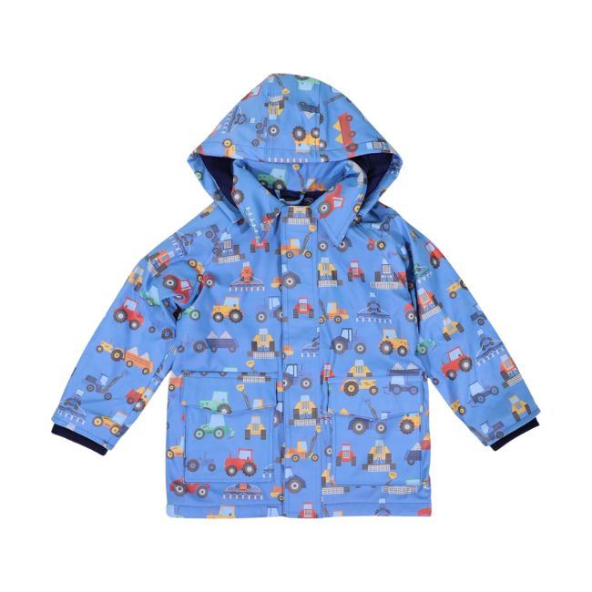 Korango – Polar Fleece Lined Raincoat Farm Machine Raincoat_ Blue