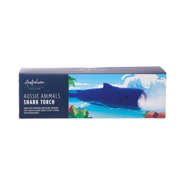 isgift The Australian Collection Animal Torch Shark Blue
