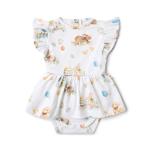 Snuggle Hunny - Organic Dress: Flopsy Bunnies