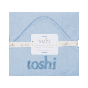 Toshi - Hooded Baby Bath Towel Yummy: Bluebell