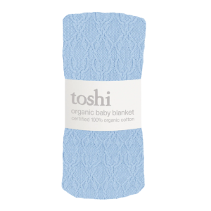 Toshi - Organic Blanket Bowie: Bluebell