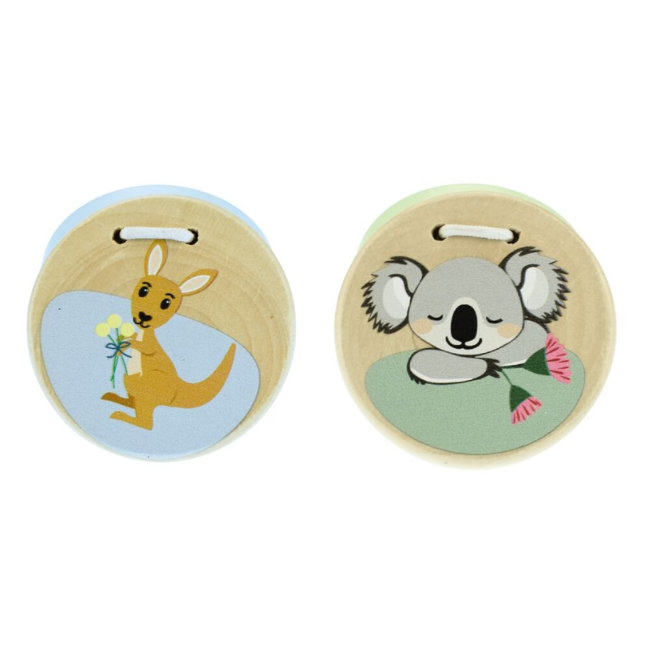 Koala dream BUSH BUDDIES KOALA AND KANGAROO WOODEN CASTANETS