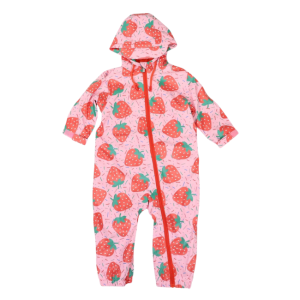 Korango - Polar Fleece Lined Rainsuit Strawberries + Sprinkles: Pink