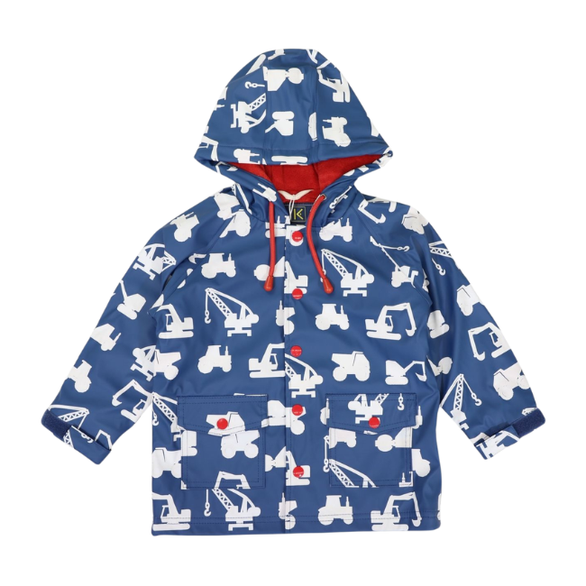 Korango terry toweling lined colour change raincoat_ construction