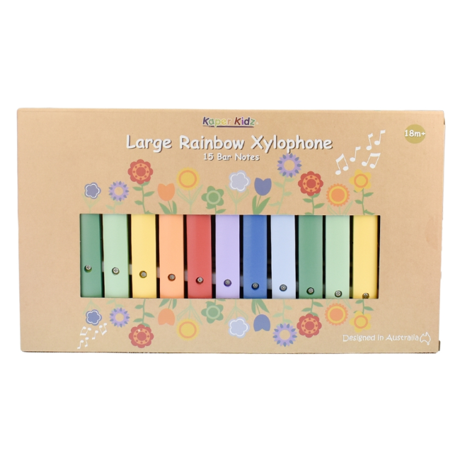 kaper kidz LARGE RAINBOW XYLOPHONE 15 BAR NOTES kaper kidz LARGE RAINBOW XYLOPHONE 15 BAR NOTES