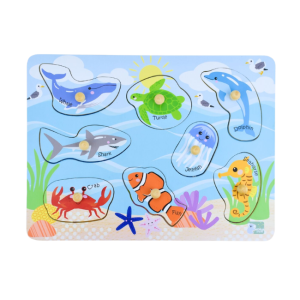Koala Dream - 2 in 1 Peg Puzzle: Sea Animal and Their Habitats