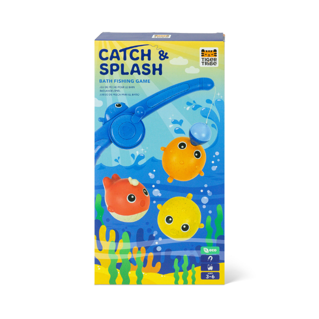 tiger tribe catch and splash bath fishing game