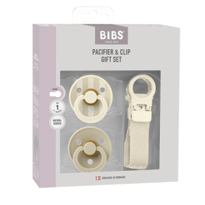 BIBS Dummies - Dummy + Loop Clip Gift Set: Ivory