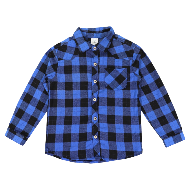 Korango – Cotton Flannel Shirt_ Blue