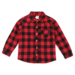 Korango - Cotton Flannel Shirt: Red