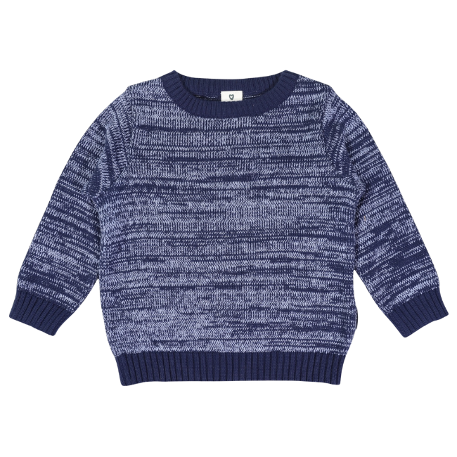 Korango – Fleck Knit Sweater_ navy