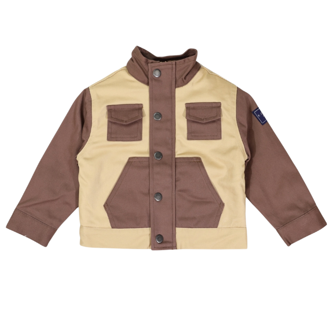 Korango – Sherpa Lined Soft Twill Jacket_ Brown
