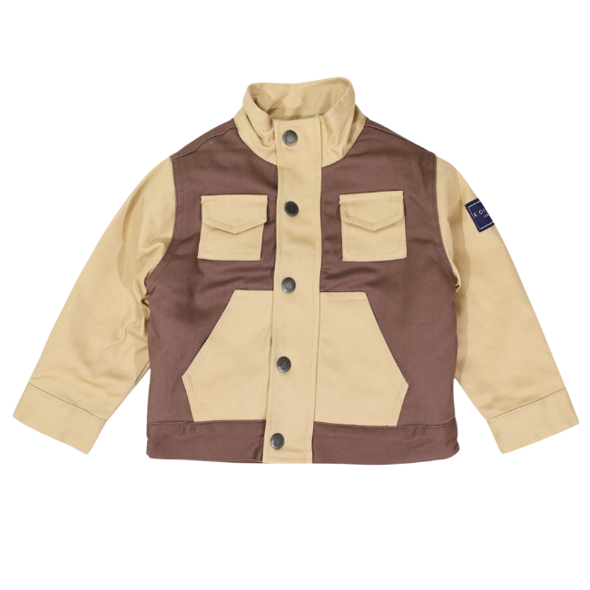 Korango – Sherpa Lined Soft Twill Jacket_ Sand