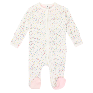 Korango - Sprinkle Zip Cotton Romper: Beige