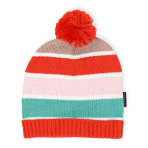 Korango - Striped Beanie: Brown