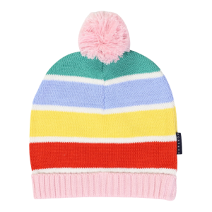 Korango - Striped Beanie: Yellow