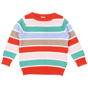 Korango - Striped Knit Sweater: Brown