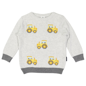 Korango - Tractor Sweater: Grey Marle