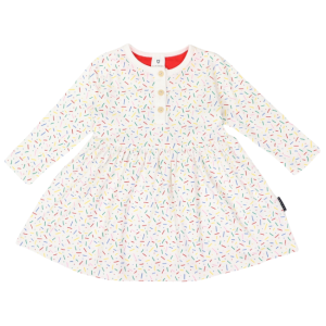 Korango - Sprinkles Cotton Dress: Beige