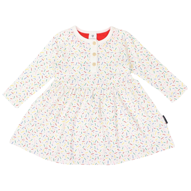 Korango – sprinkle cotton dress_ beige