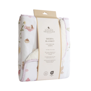 Living Textiles - Jersey + Sherpa Pram Blanket: Whimsical Wonderland