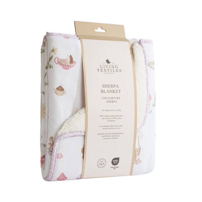 Living Textiles - sherpa blanket whimsical wonderland
