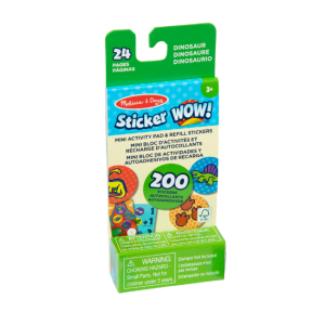 Melissa + Doug - Sticker WOW!™ Mini Activity Pad & Refill Stickers: Dinosaur