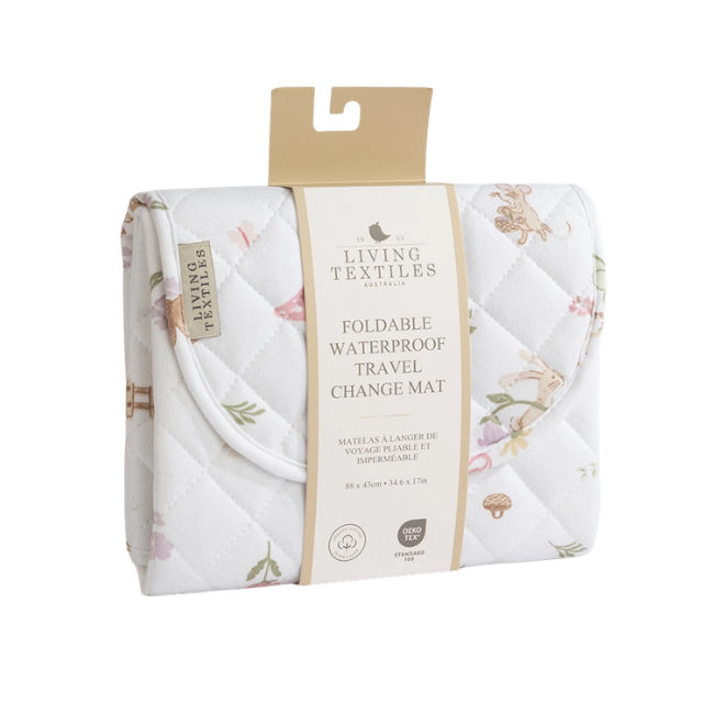 living textiles Foldable Waterproof Change Mat whimsical wonderland