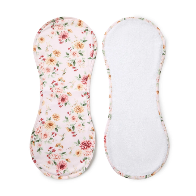 snuggle hunny Organic Cotton Burp Cloth birds + blooms