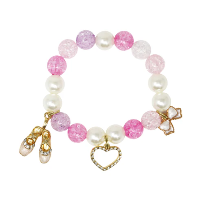 Pink Poppy charm Bracelet ballerina Pink Poppy charm Bracelet ballerina