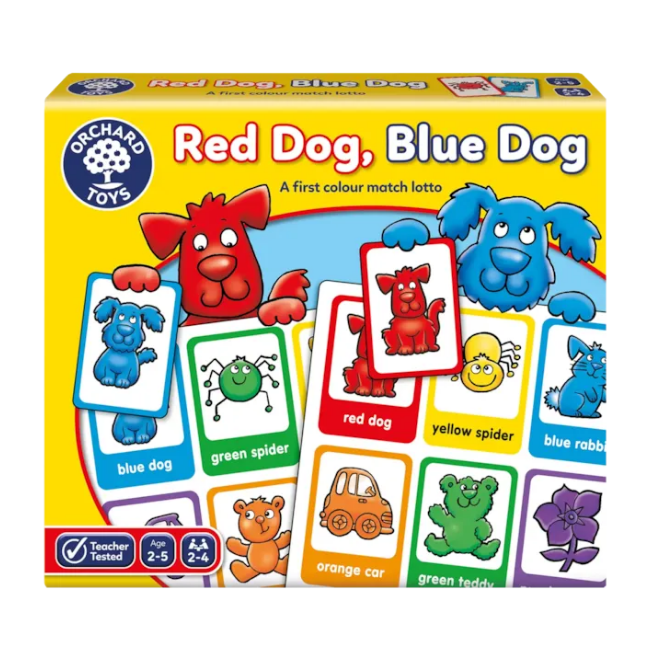 orchard toys Red Dog, Blue Dog