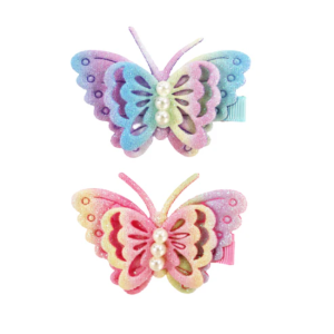 Pink Poppy - Hair Clip: Sequin Pearl Butterfly