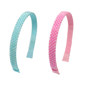 Pink Poppy - Headband: Pearl Rhinestone