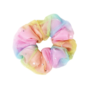Pink Poppy - Scrunchie: Rainbow