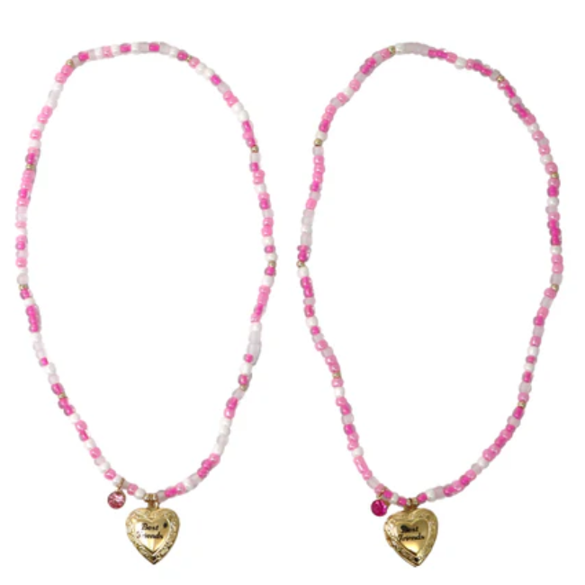 pink poppy bff necklace set locket pink poppy bff necklace set locket